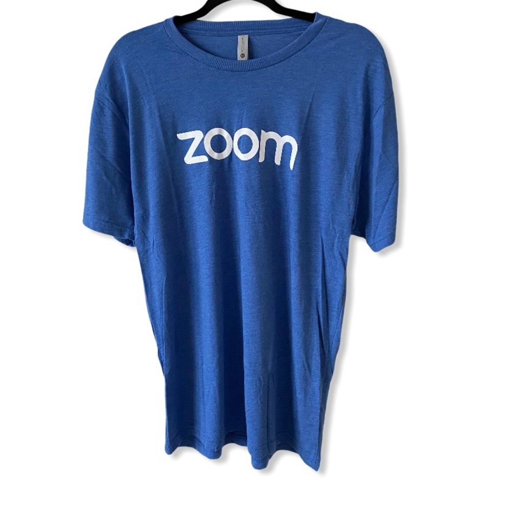 ZOOM T shirt Blue Medium New Without Tags